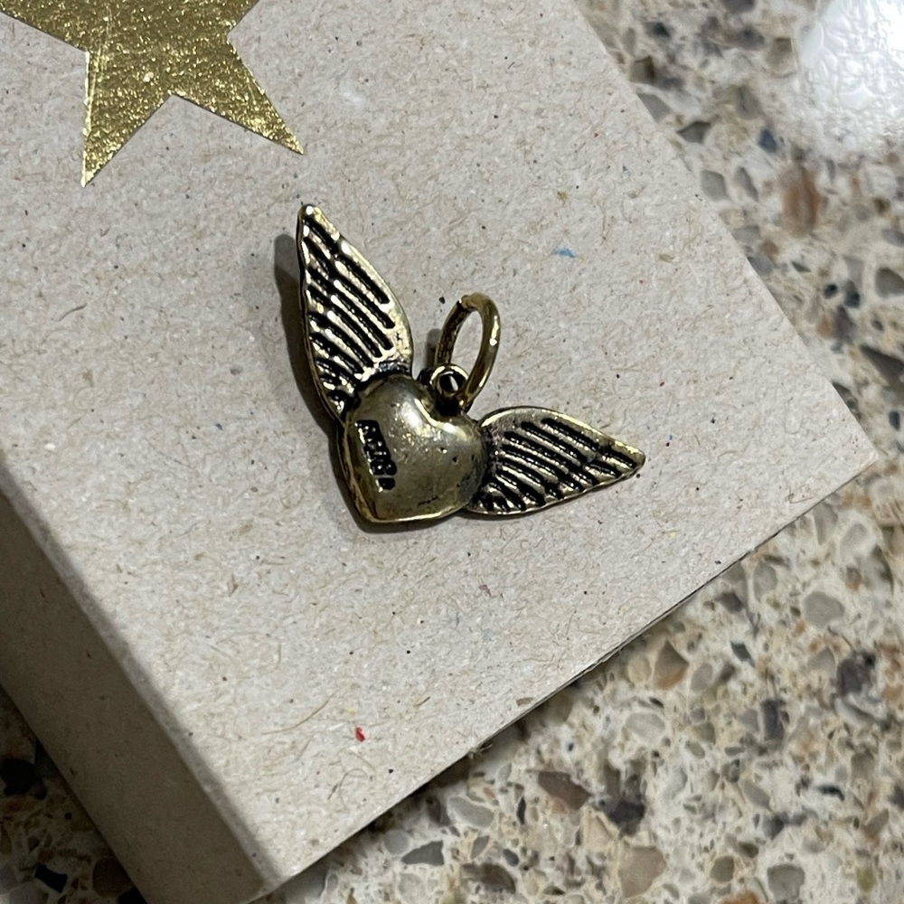 Golden goose lace charm